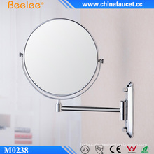 Brass 8 Inch Cosmetic Two Way Wall Mirror